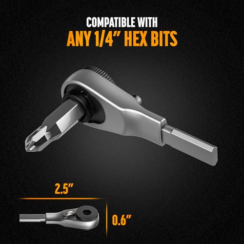 Image of GALVANOX Flat-End Bit Extender and Ratchet Driver Set, Designed for Leatherman Multi-Tools (Flat-end Screwdriver Models) 2PC Set, Black