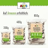 ALTO - Premium Hasenohren mit Fell für Hunde - 850g Ganze Kaninchenohren mit Fell für Hunde - Qualität aus Österreich - 100% Natürliches Hundeleckerli, Welpen Leckerlies