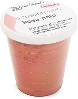 Colorante en Polvo Rosa Palo para Velas | Pigmento de Alto Rendiento, No Migrante y Duradero | Ideal para Velas Artesanales en Recipiente | Uso Profesional | 150 cc