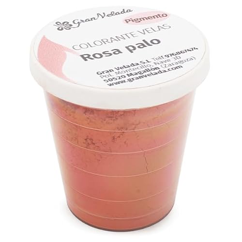 Gran Velada - Colorante En Polvo Rosa Palo Para Velas 30 Cc Alta Concentración Uso Seguro Colores Intensos