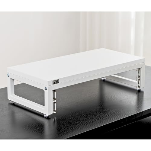 Image of Desktop Rack Stand 2U, Rack for Audio Equipment and Stand for Speaker or Display (White)