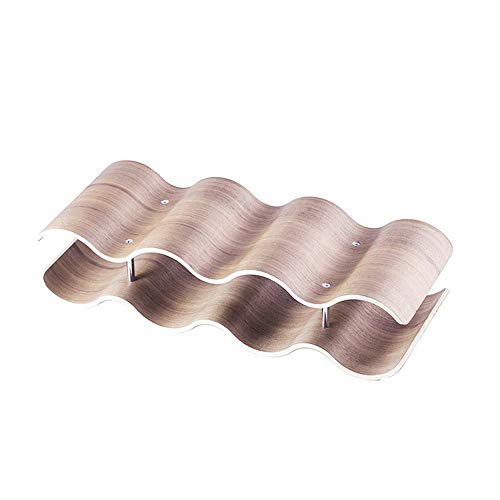 Soporte para botellas de vino GAORUIFENG 2 capas de madera miniatura 5