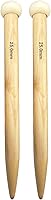 Vista 10 de Weabetfu Agujas de tejer de bambú rectas de punta única de 10 pulgadas para tejer hecho a mano DIY, tamaño US 6 (4mm)