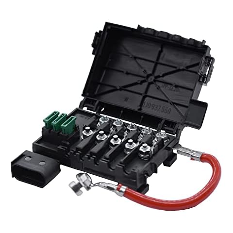 FOKES Fuse Box Battery Terminal Fit for VW Jetta Golf MK4 1999 2000 2001 2002 2003 2004, #1J0937550A 1J0937550B 1J0 937 617D Cover