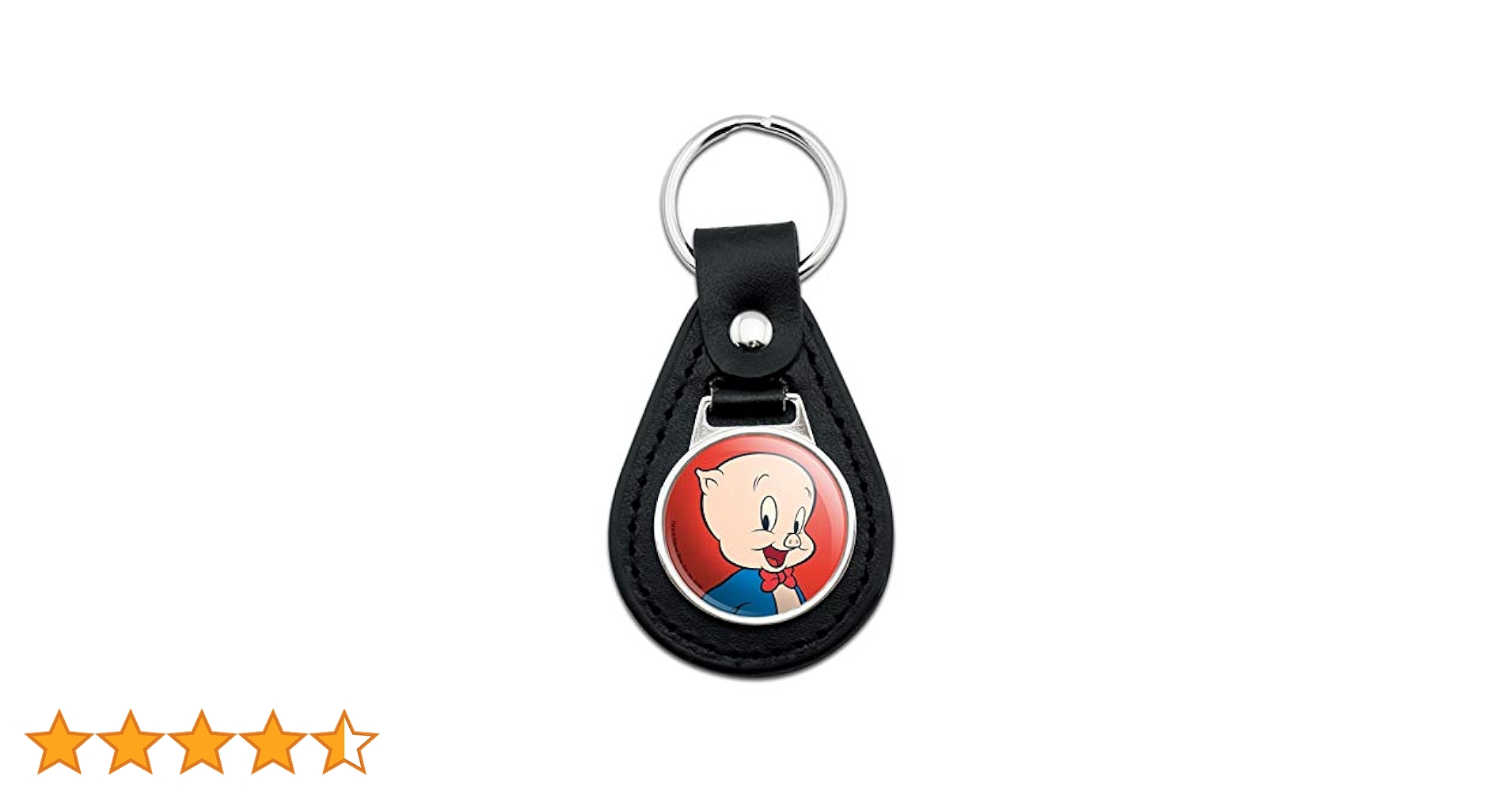ルンルンハムちゃん　ファスナーホルダー Amazon.co.jp: ブラックレザー ルーニー・テューンズ 豚 キー
