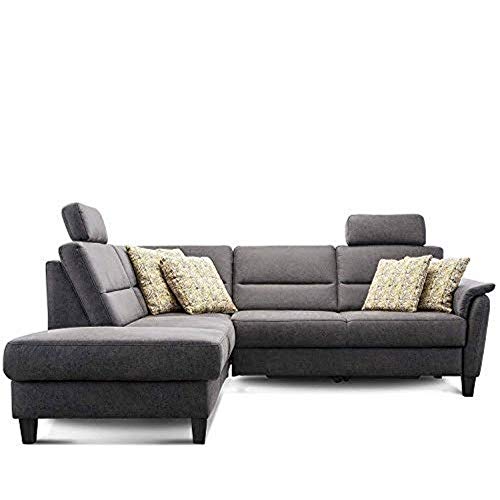 Cavadore Schlafsofa Palera mit Federkern / L-Form Sofa mit Schlaffunktion /...