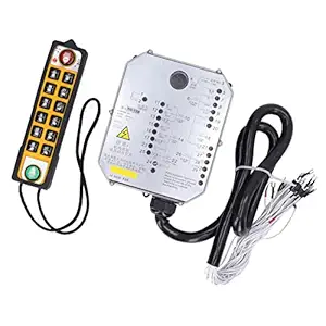 KTM Healthcare Hoist Remote Control Set, LED Indicator Clear Color Anti Interference Capability Anti Drop Hoist Crane Remote Control ABS Copper for Concrete Pump 380V