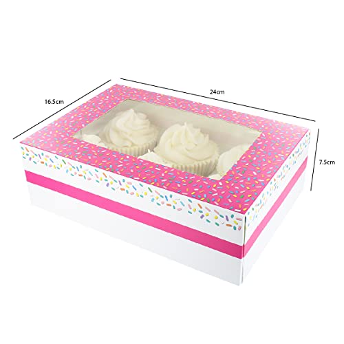 Culpitt 6/12 Cupcake Box, 20 Pack, Cupcake Boxes to Carry Tasty Treats - Image 4