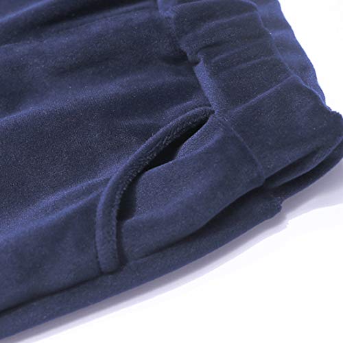Image of Boys Girls Velvet Hooded Tracksuit Sweatshirt Top + Sweatpants Hoodie Outfit Set