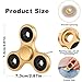 SCIONE 1Pack Metal Fidget Spinner Toy, Hand Spinner Stainless Steel Bearing Brass Sensory Fidget Toy for Anxiety Stress Relief, Desk Killing Time Toys for Goodie Bag Stuffers