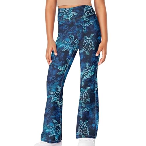 Image of Girls Flare Leggings Cute Bell Bottoms for Teen Girls Wide Leg Sweatpants for 5-14 T