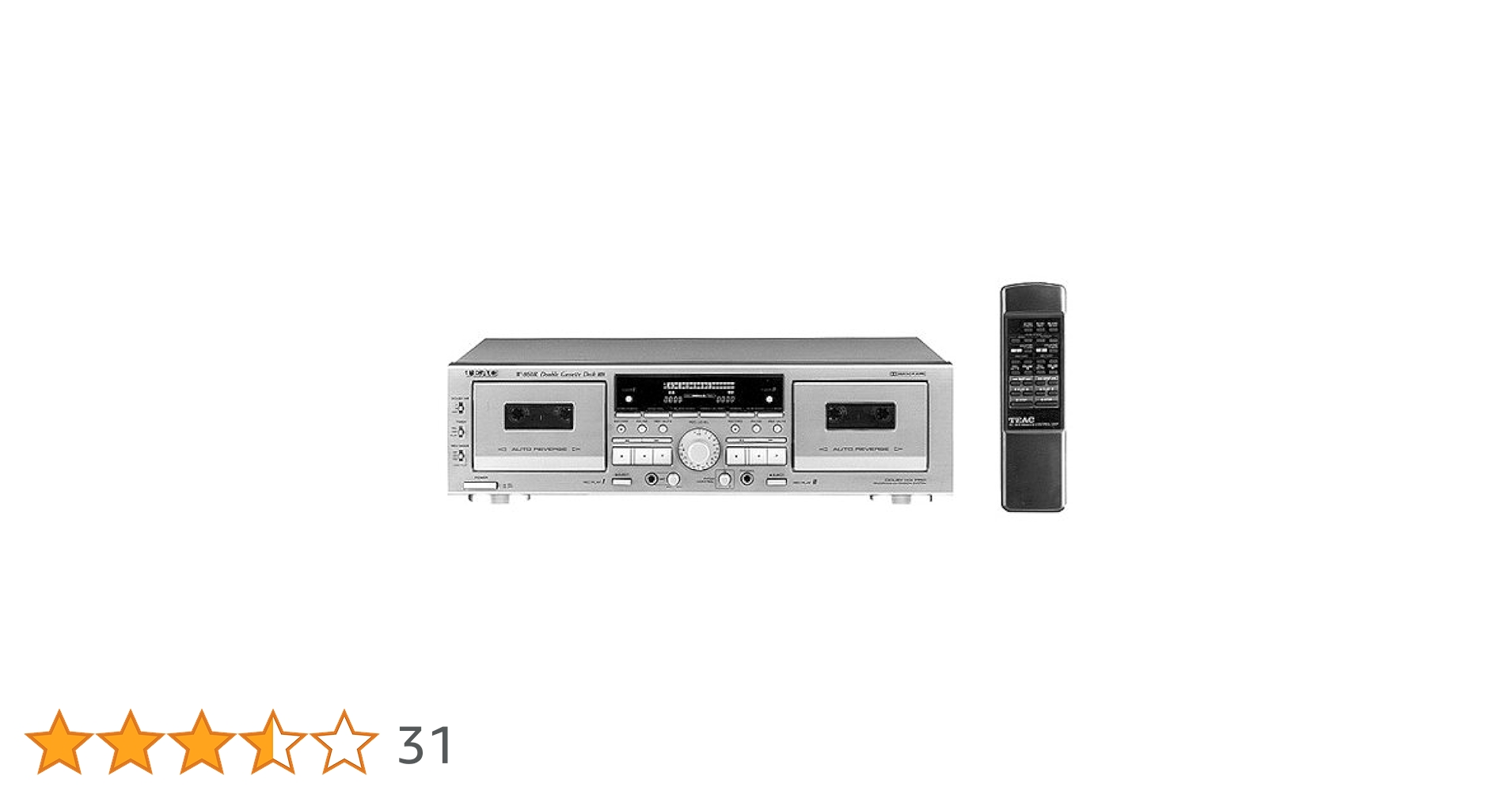 TEAC W-860R ダブルカセットデッキ 美品 動作OK！！】ダブルカセットデッキ TEAC W-860R ゴールド - メルカリ