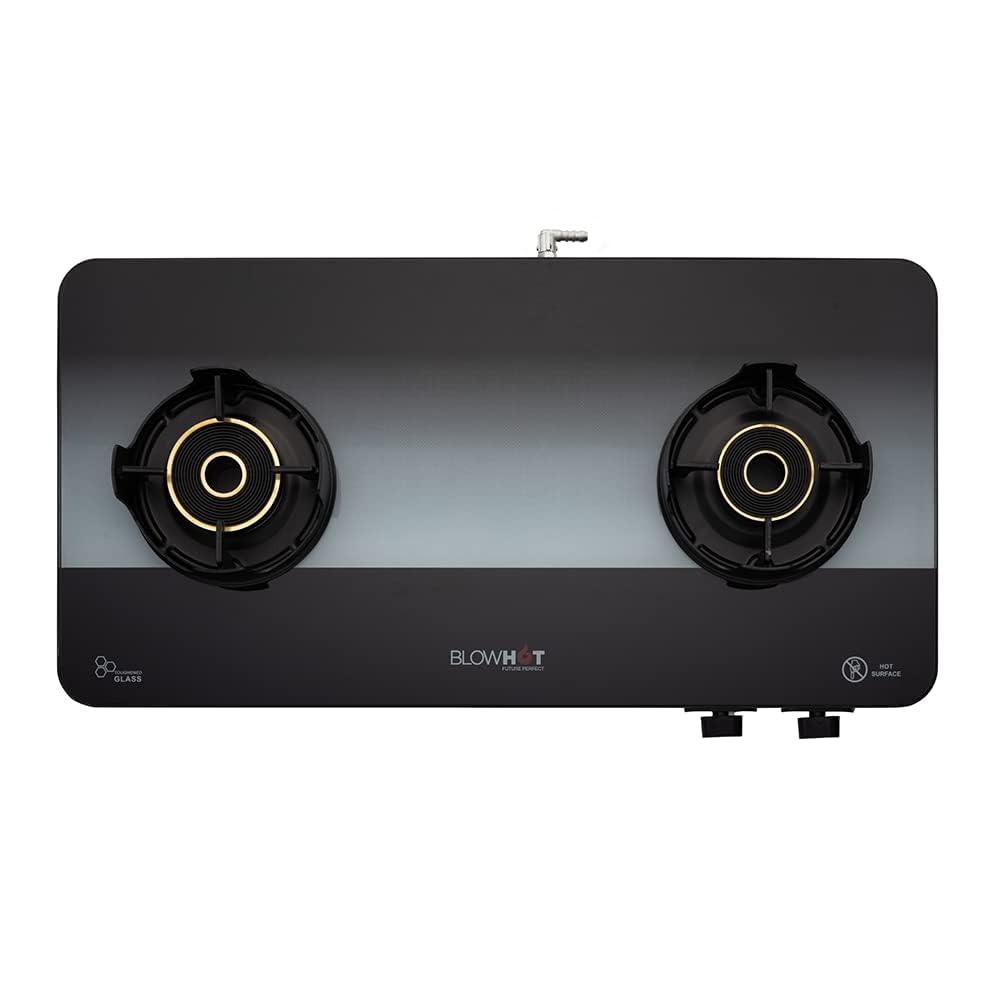BLOWHOT Tempered Glass Premium 2 Burner Cooktop, Isi Certified Sapphire Manual Slimmest Gas Stove Built-In Dual Color Toughned Top 5 Year Warranty By On Burner, Valve And Glass, Black (B0CZDWCXH8) Amazon Price History, Amazon Price Tracker