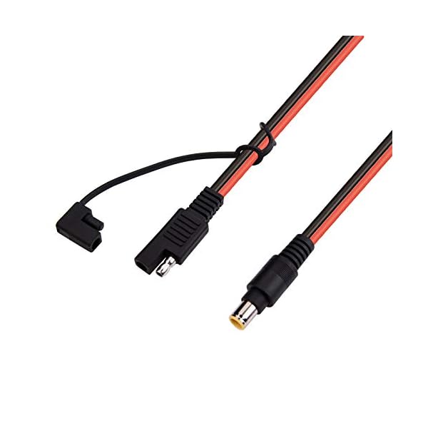 iGreely DC 8 mm auf SAE-Stecker-Adapter, 14 Gauge, Kabeldraht, kompatibel mit Explorer 160 240 500 1000 GZ, tragbare Backup-Station für Wohnmobil und Solargenerator, tragbares Solarpanel, 1,8 m – Bild 5