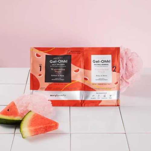 AVRYBEAUTY Gel-Ohh Pedicure- Watermelon Sugar, Watermelon Scented, Jelly Pedicure, Melting Minerals, Salon Services, Pedicure, Salon Pedi, Relaxtion, Heat Therapy, Foot Care