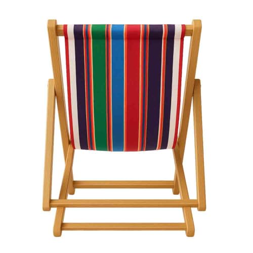 Image of AMBIKA STORES & READYMADES Adjustable Hemmed Side Bordered Cotton Canvas Cloth for Traditional Wooden Easy Chair - Stitched and Ready to Use-Single Layered (Size - 20 x 52 inch, Multicolor)