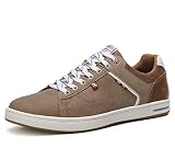  ARRIGO BELLO Zapatos Hombre Vestir Casual Zapatillas Deportivas Running Sneakers Corriendo Transpirable Tamaño 40-46 (44 EU, marrón)