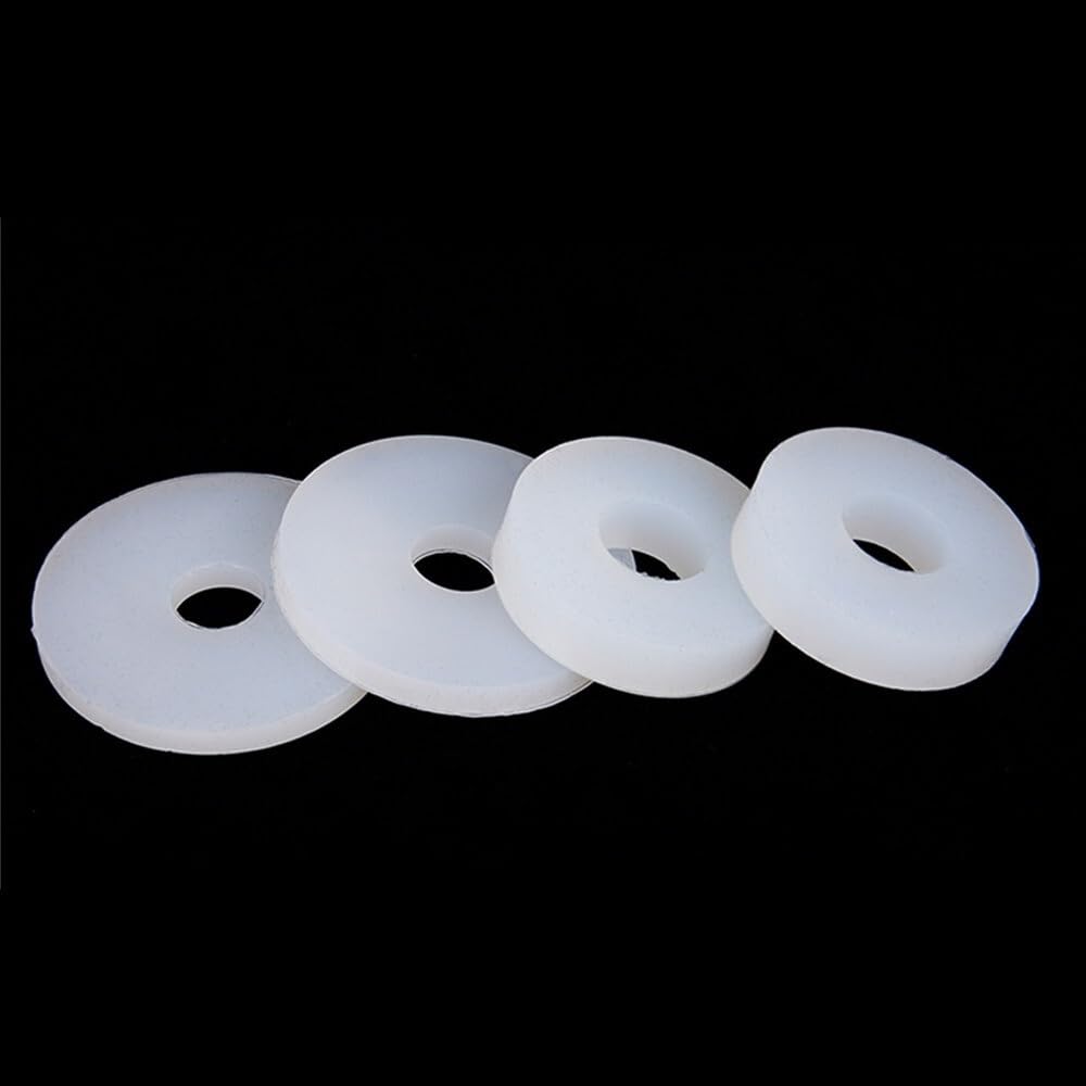 Arandelas para fontanería Juntas tóricas de silicona blanca de 10 cps, juntas planas de caucho de silicona de 3 mm de espesor, junta de silicona de círculo DN20 DN40 DN65 (10 x 18 x 3 mm)(159x212x3mm)