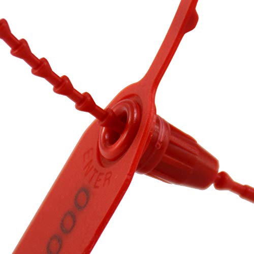 Fire Extinguisher Safety Tamper Proof Ties Extinguisher Seal Zip Tie Disposable Luggage Container Plastic Seal Anti-Theft Buckle Label Cable Tie Tag Adjustment for Fire Extinguishers (Pack of 1000pcs）