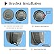 Lancoon Modern Waterproof Shower Clock mit Non-Ticking, Powered by 5 Batteries 4 Saugnäpfe auf der Rückseite, Zeigt Zeit Temperatur Datum Wochentag für Bad Arbeitszimmer Schlafzimmer