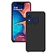 Galaxy A20 Case/Galaxy A30 Case with Tempered Glass Screen Protector,IDEA LINE Heavy Duty Protection Hybrid Hard Shockproof Slim Fit Cover - Black