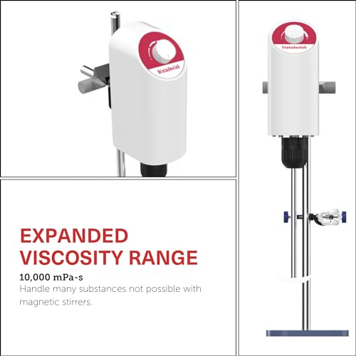 Fristaden Lab OS-10L Overhead Stirrer For Cosmetic Formulators | Electric Stirrer 60 W Analog | 10,000 Mpa-S | High-Efficiency Laboratory Stand Stirrer thumb #2
