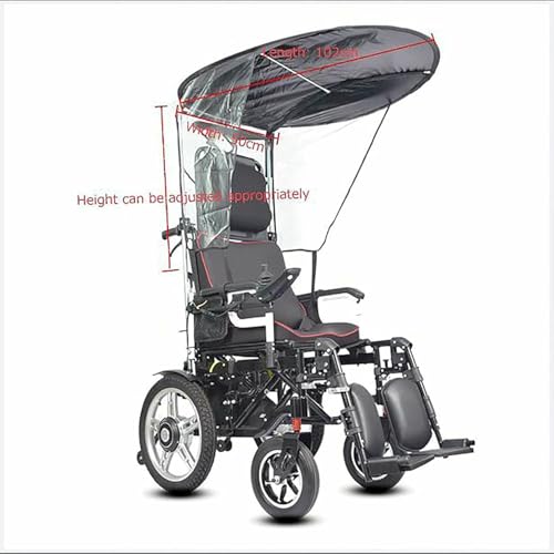Soporte para paraguas para silla de ruedas que soluciona la falta de protección 3