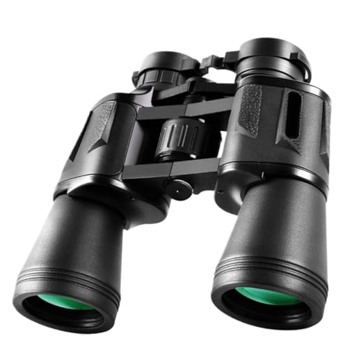 Binoculares De Caza Prismáticos Al Aire Libre Portátiles 0x50 Concierto Remoto Visión Nocturna con Poca Luz Binoculares Militares Viajes Al Aire Libre Telescopio(Black)