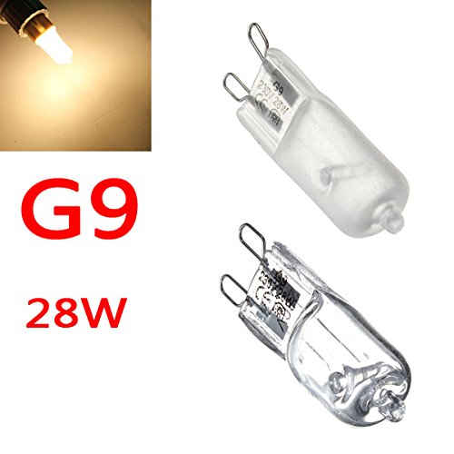G9 28W Clear Frosted Halogen Lighting Light Bulb Lamp 230V
