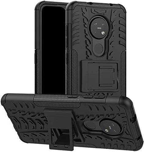 STARZ Polycarbonate For Nokia 7.2/6.2 Heavy Duty Shockproof Military Grade Armor Dual Protection Layer Hybrid Kick Stand Back Cover Case For Nokia 7.2