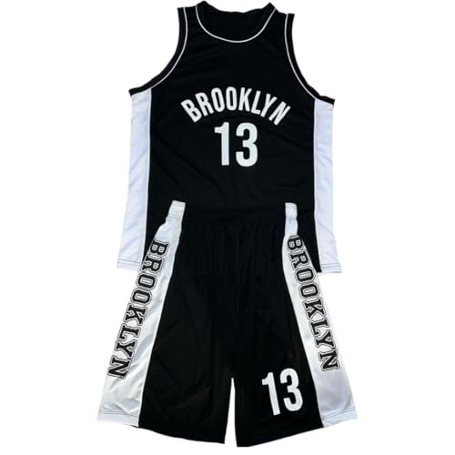 CONJUNTO ESPORTIVO MASCULINO ESTILO BASQUETE CAMISETA E SHORT (PRETO BROOK, M)