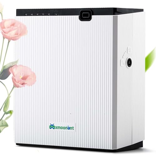 Mxmoonant rad8アロマディフューザー 人感センサー機能 自動噴射 自動香り濃度調整 800ml大容量 アプリ対応 技適認証済み 水なし ネブライザー 業務用 家庭用 有効芳香面積1500㎡まで フレグランス 職場 オフィス モール スパ ホテルロビー 業務 広範囲 劇場 香り 脱臭 清潔感 上品