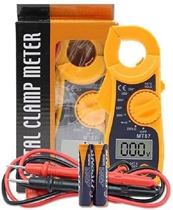 Image of MT-87 Portable LCD Digital Clamp Ampere AC DC Voltage Multi Meter Current OHM Tester (NL-VAC3-57YS)