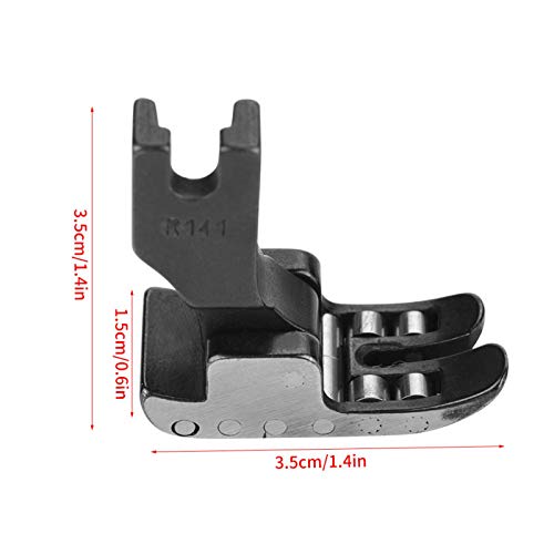Prensatelas de acero para máquina de coser industrial con rodillos miniatura 4