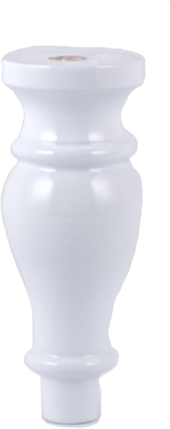 AVIMYA 1/4PCS Solid Wood Furniture Legs Replacement Black Finished Applicable Foot for Sofa Bed Cupboard Dressing Leg 80/100/120/150mm (Color : 12CM Red, Size : 4PCS)