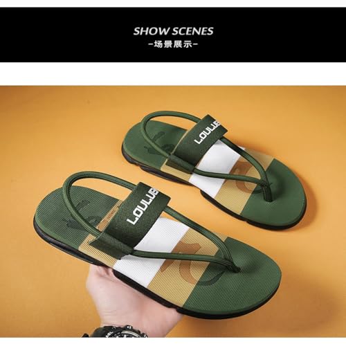 Color-block Men's Flip-flops |non-slip Beach Sandals |summer Slippers3