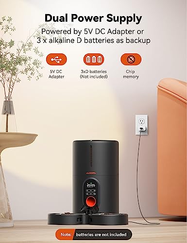 Wopet FT50D Automatic Cat Feeders 2 Cats-(𝟮𝟬𝟮𝟰 𝗨𝗽𝗴𝗿𝗮𝗱𝗲) Timed Cat Feeder thumb #4