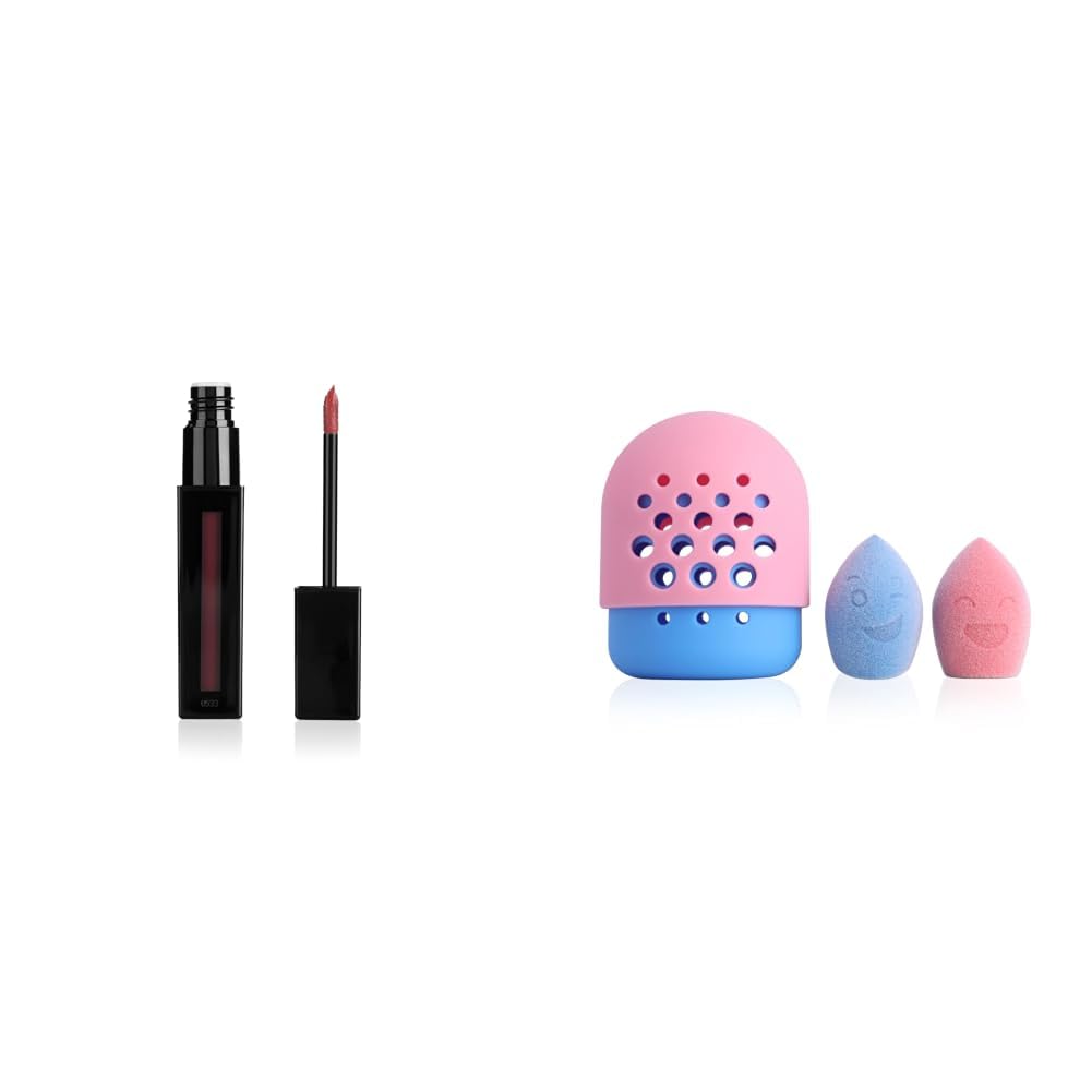 PAC Matte Addict Killing Me Softly | Non Drying Intensely Pigmented | Comfortable Matte | 12H Wear Nano Bounce (Water Drop Cut, Olive Cut) (Blue, Pink) (2 Pc)-image-10