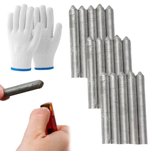 Low Temperature Universal Welding Rod, Low Temp Welding Rods, Aluminum Welding Rods for Stainless Steel, Iron, Aluminium, And Other Metals, Just Need a Lighter Easily Melt (15pcs)