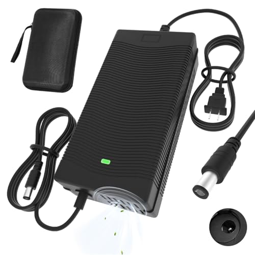 YASCO 54.6V 2A Wall Power Charger for for 48V Lithium Material Power 5.5mm DC Connector for 2.5mm/2.1mm (DC Connector)