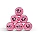 The Little Dog's Balls, Dog Tennis Balls, Pink 6-Pack, Strong Toy for Agility Training, Puppy Training, Play, Exercise & Fetch, 1.9 Inches Diameter