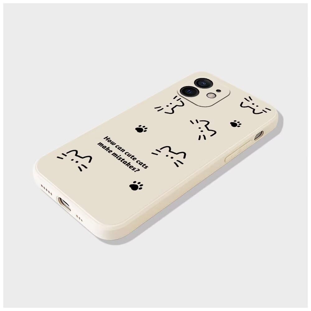 PAIX Creativo Cartone Animato Custodia Morbida in Silicone Compatibile con Samsung Galaxy A35 Cover, [Pattern Gatto] Anti Fall Protettivo Case,Nero