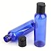 Bekith 30 Pack 4oz Plastic Squeeze Bottles with Disc Top Flip Cap, BPA-Free Blue Refillable Containers for Shampoo, Lotions, Liquid Body Soap, Creams and More