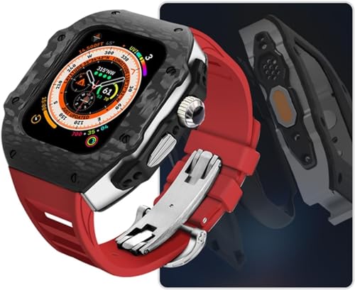 CEKGDB J[{t@Co[vP[Xo[vohAApple Watch 8 7 6 5 4 SE V[YpARM X^CX|[cohP[X Mod LbgAIwatch 44mm 45mm vANZT[p(Style11,49mm