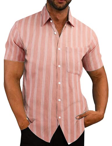 COOFANDY Men's Summer Beach Hawaiian Tropical Shirt Casual Short Sleeve Shirt