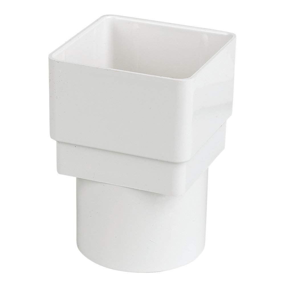 FloPlast - Square Line Drainage Adaptor 65mm White