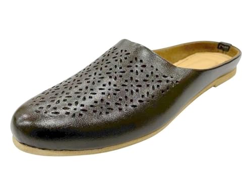 Image of Punjabi Mojaris Mens Shoes Cream Wedding for Groom,Traditional Indian Footwear Ethnic Peshawari Slippers