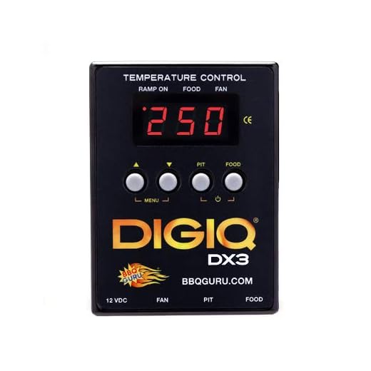 BBQ Guru DigiQ DX3 BBQ Temperature Controller and Digital Meat Thermometer for Big Green Egg, Kamado Joe, Weber, and Ceramic Grills