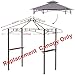 Grill Gazebo Replacement Roof - ABCCANOPY 5x8 Double Tiered BBQ Canopy Top Cover, Outdoor Grill Tent Roof for #L-GZ238PST-11 (Gray)