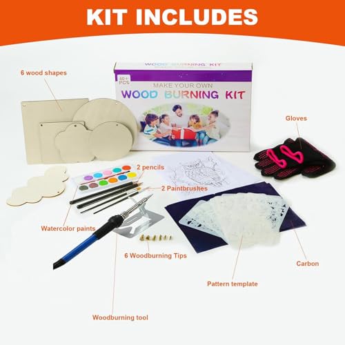 ACRSIKR Gifts for Teens, 11 12 13 14 16 Years Old Teen Boys Girls Gift Arts Crafts Christmas Wood Burning Kit Tool for Teenagers